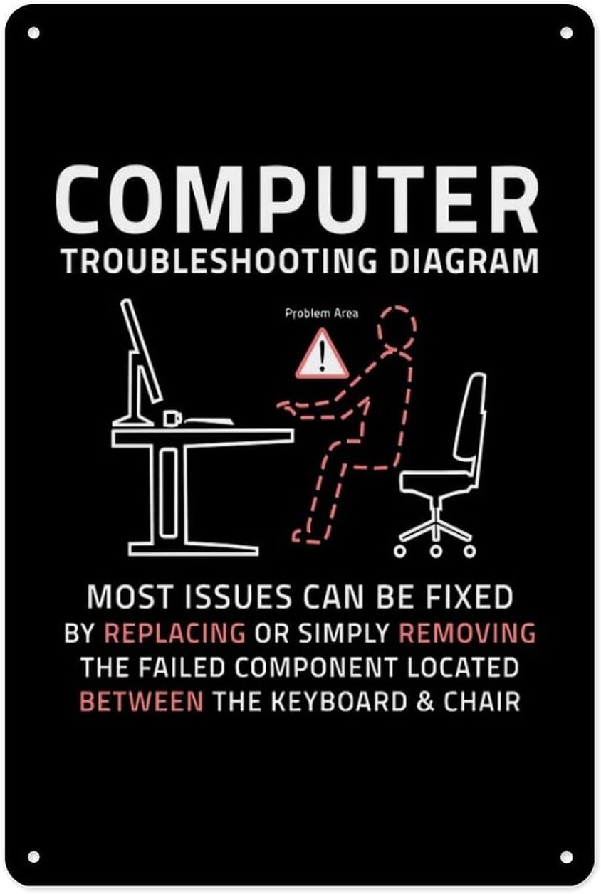Tech X - Metal Tin Sign 8 X 12