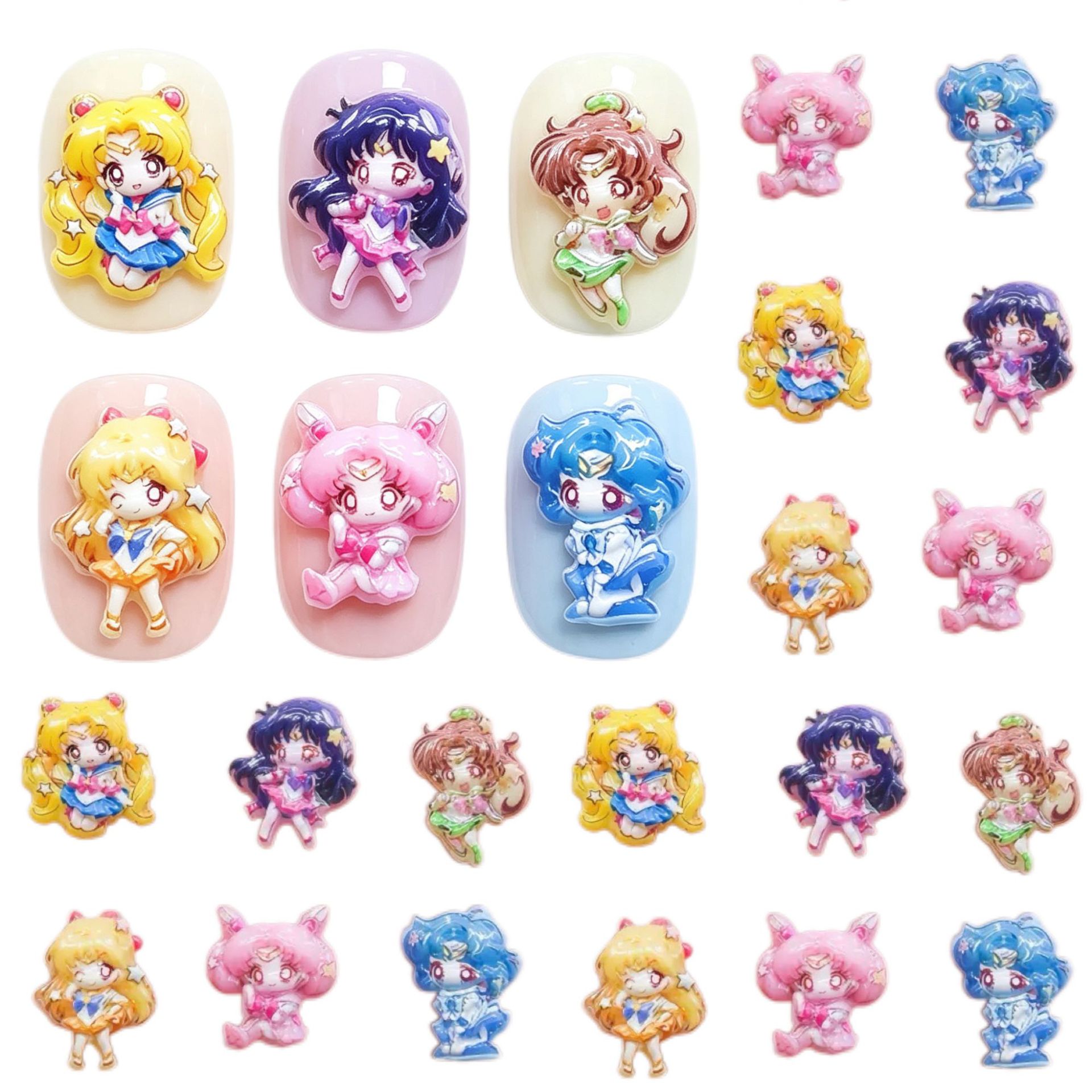 30/100pcs Cartoon for Sailor M - Nail Tech Accessories review and price