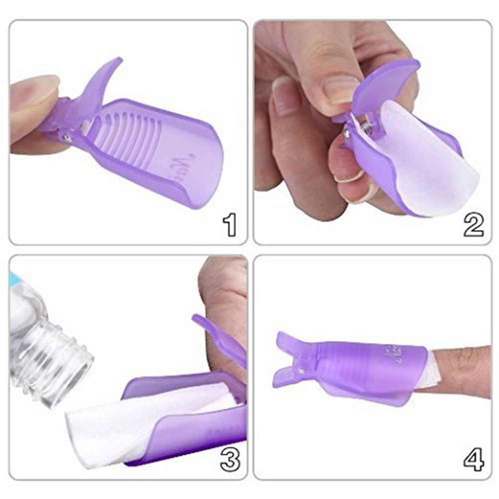 10Pcs Plastic Nail Art Soak Of - Nail Tech Accessories review and price