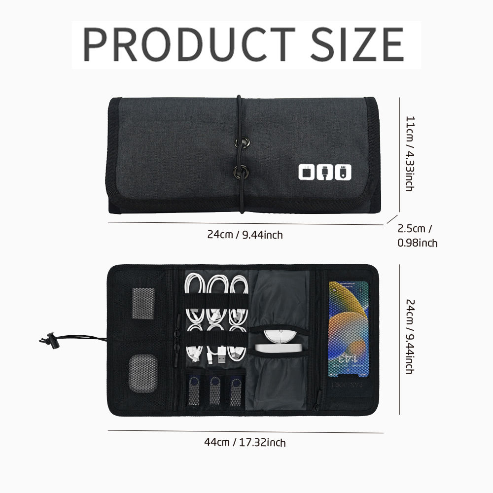 Tech Organizer Bag Cable Stora - Tech Accessories Store review and price