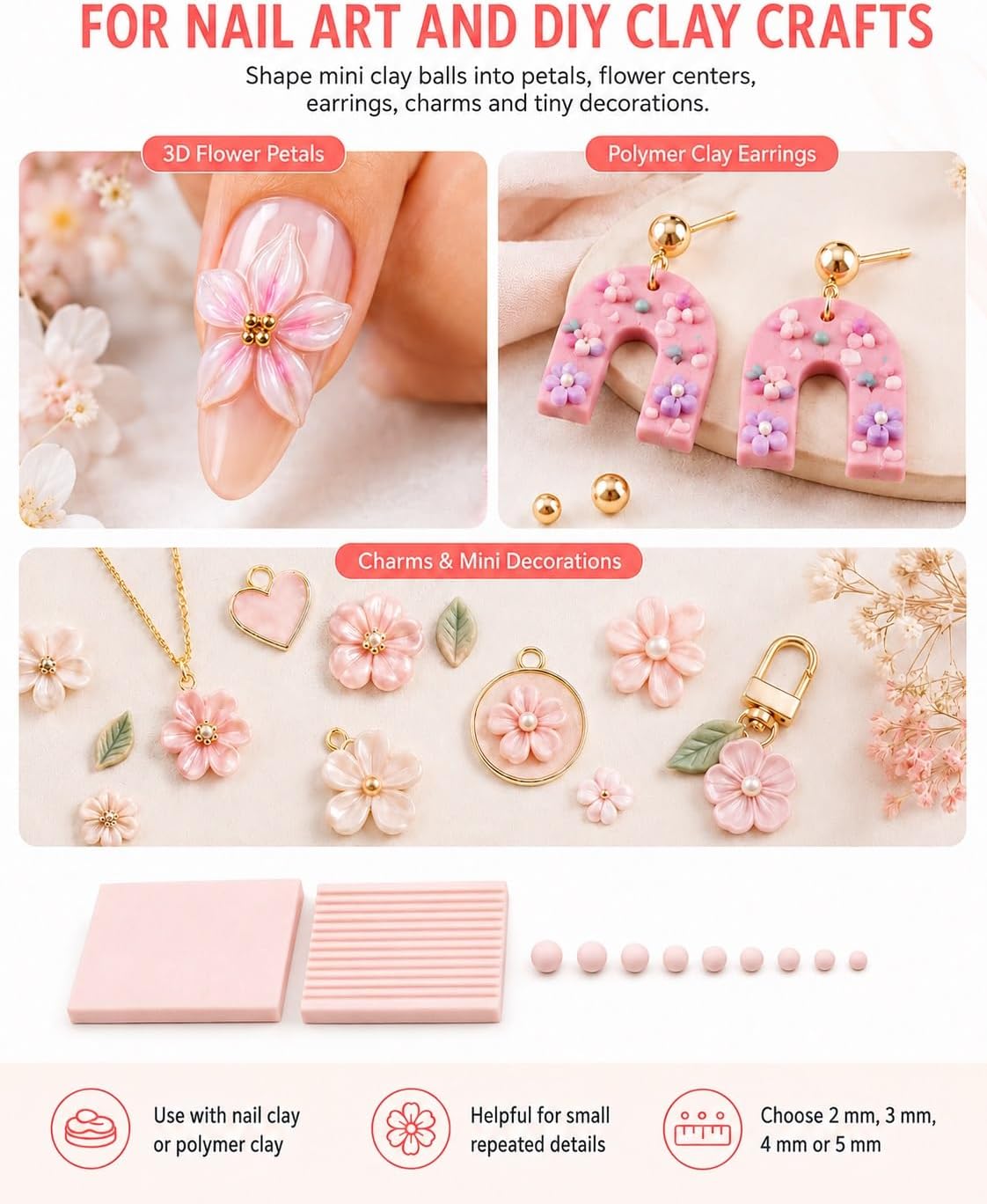 4PCS 3D Print Clay Gel Ball Ma - Nail Tech Accessories review and price