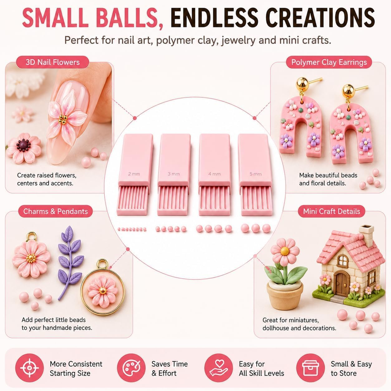 4PCS 3D Print Clay Gel Ball Ma - Nail Tech Accessories review and price
