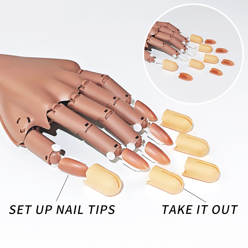 Nail Fake Practice Hand Movabl - Tech Accessories Store review and price