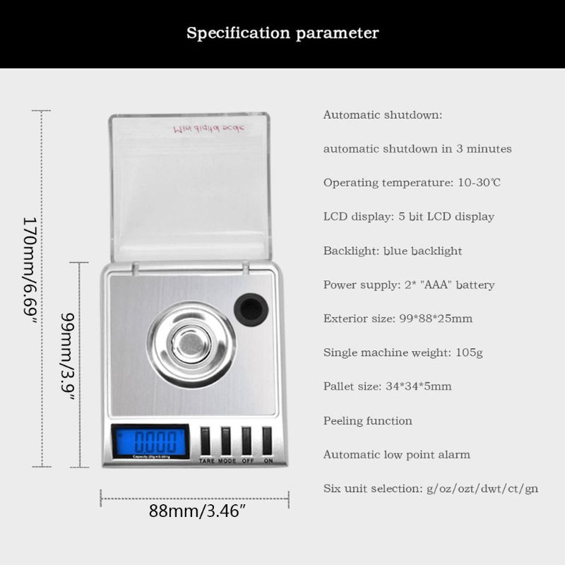 20g/0.001g Jewellery Scale Min - High Tech Kitchen Accessories review and price